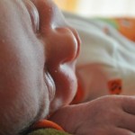 Close up of sleeping newborn