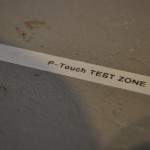 P-Touch test area middle of room