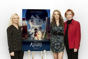 Some of the vocal cast of The Secret World of Arrietty