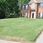 Diagonal cut lawn