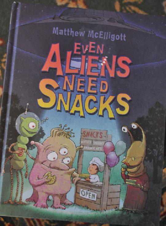 Book review: Even Aliens Need Snacks by Matthew McElligott