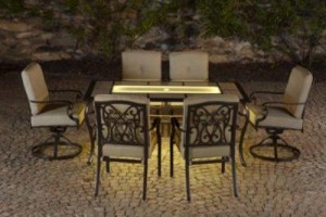 A lighted patio set from Sears