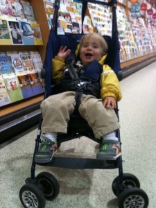 More Mojo shopping for cards in his BMW Maclaren Buggy 