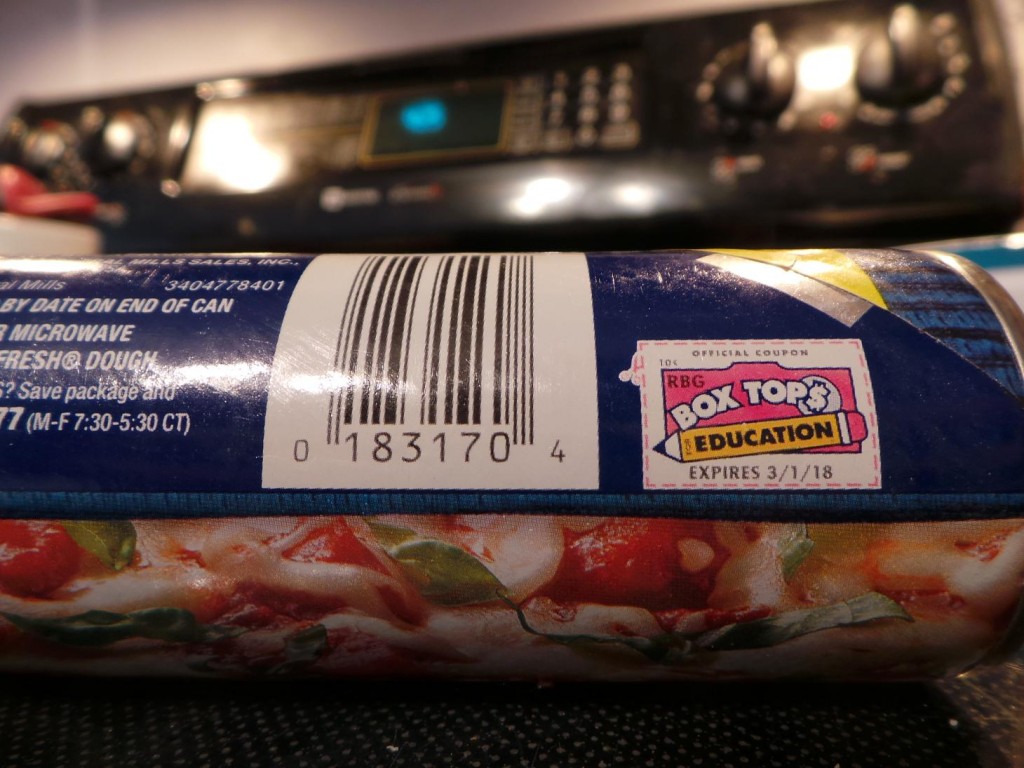 Pillsbury Pizza Crust has the Box Tops that your local school collects.  Eat good pie and donate to your kid's school.  Win Win from Daddy Mojo