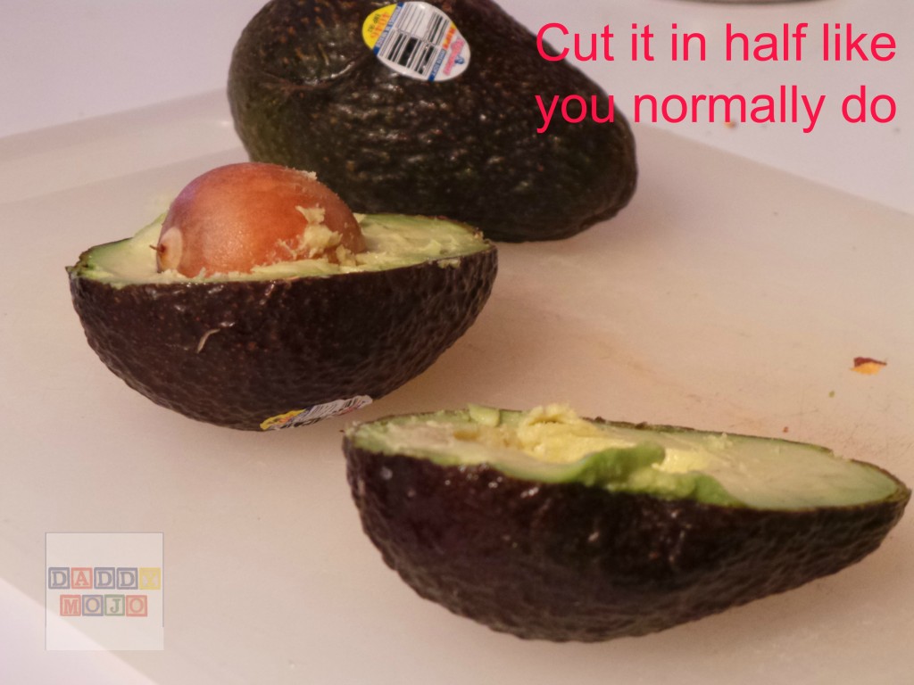 The best way to cut an avacado-start like you normall do-Daddy Mojo