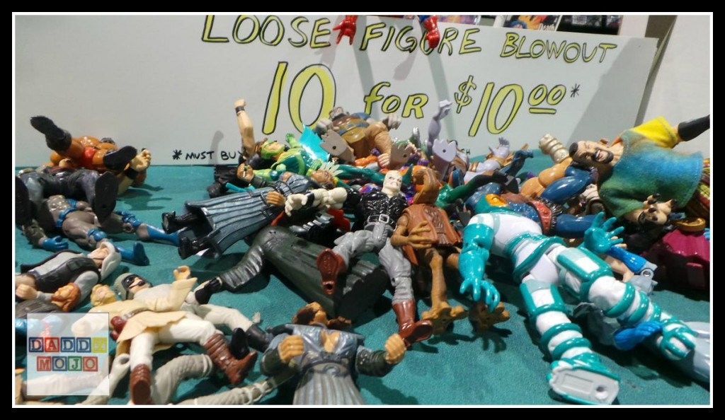 A rogues gallery of closeout figures