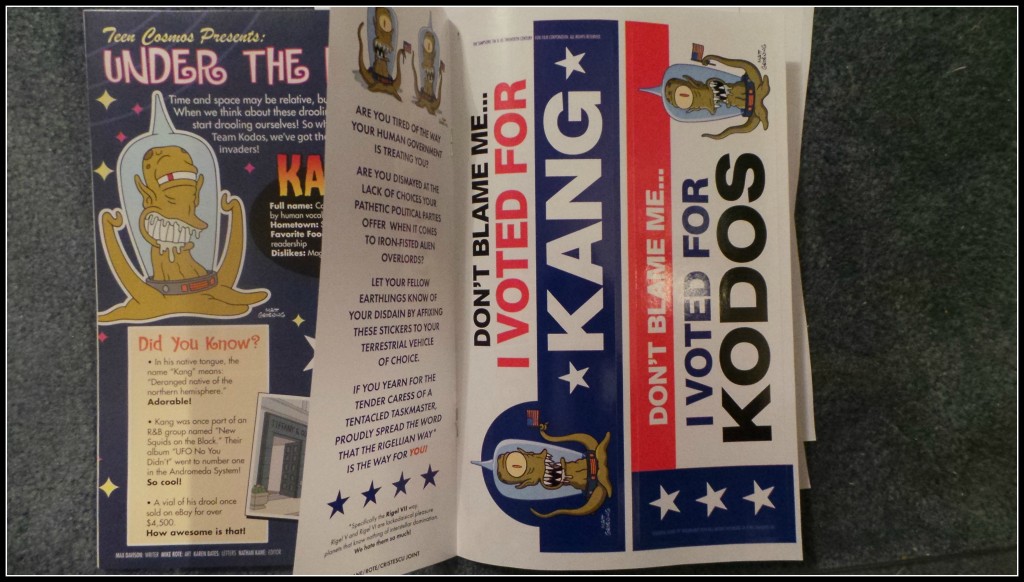 Kang and Kodos bumper sticker