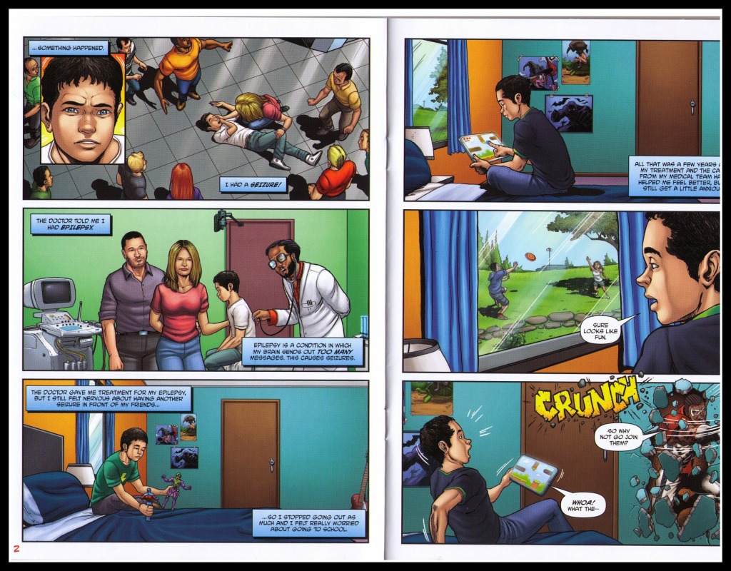 Medkidz Explain Seizure Assistance Dogs comic book art