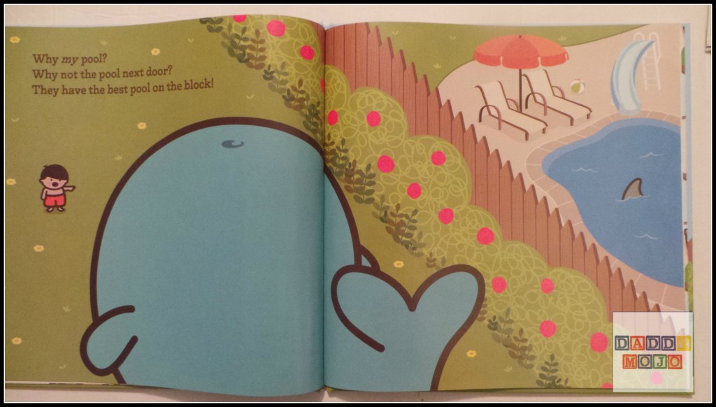 The Whale in my Swimming Pool, disarmingly fun picture book  2