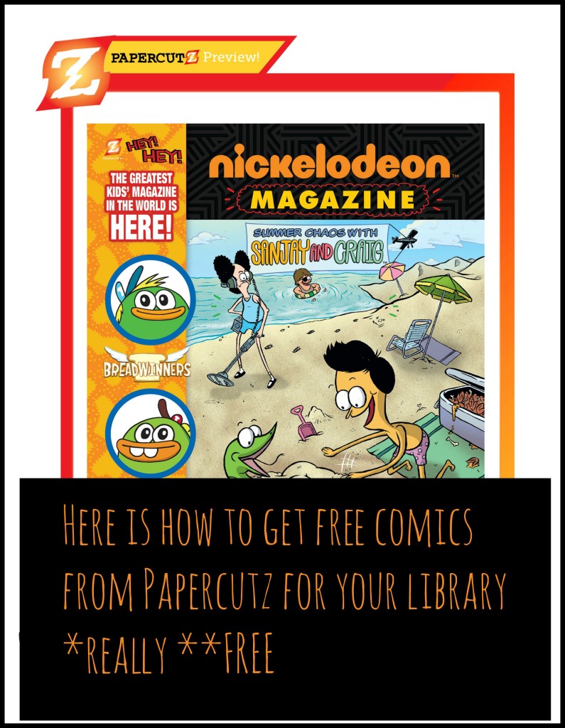 Here is how to get free comics from Papercutz for your library *really **FREE