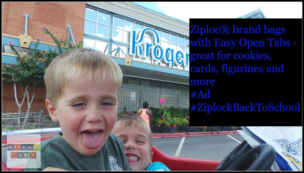 Ziploc® brand bags with Easy Open Tabs - great for cookies, cards, figurines and more #ZiplocBackToSchool #Ad