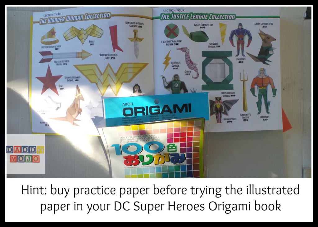 DC Super Heroes Origami is folding paper fantastic, but challenging 2