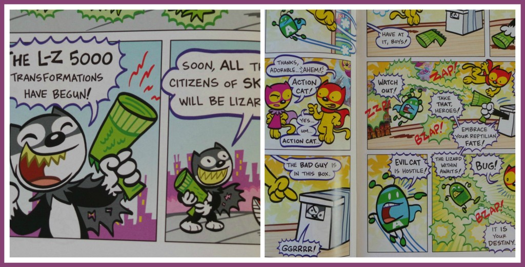 Action Cat & Monster Bug, Action Cat, Monster Bug, all age, lizard gun, super powers,