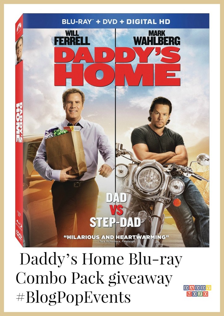 Daddy’s Home, Daddy’s Home Blu-ray Combo pack, movie, film, will Ferrell, mark wahlberg, bloggers