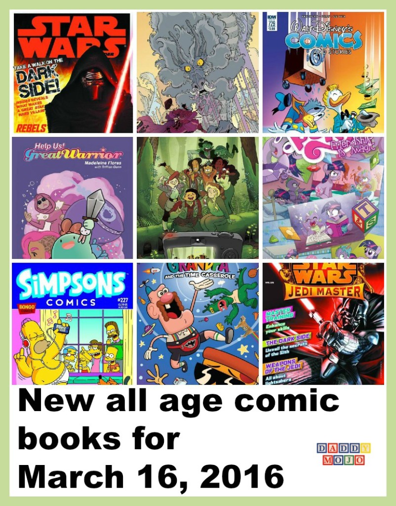 Star wars, all age comics, comics, adventure time, mickey mouse, doctor who, usagi yojimbo, lumberjanes