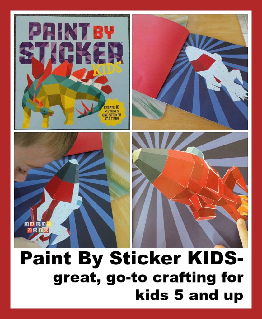 Paint by sticker KIDS, workman publishing, craft, stickers, creation, art, 