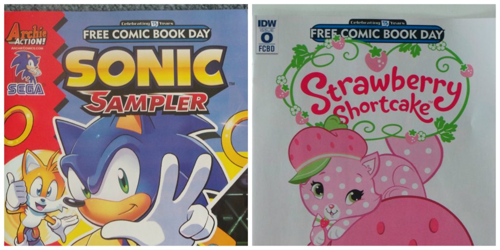 sonic sampler, strawberry shortcake, free comic book day, FCBD