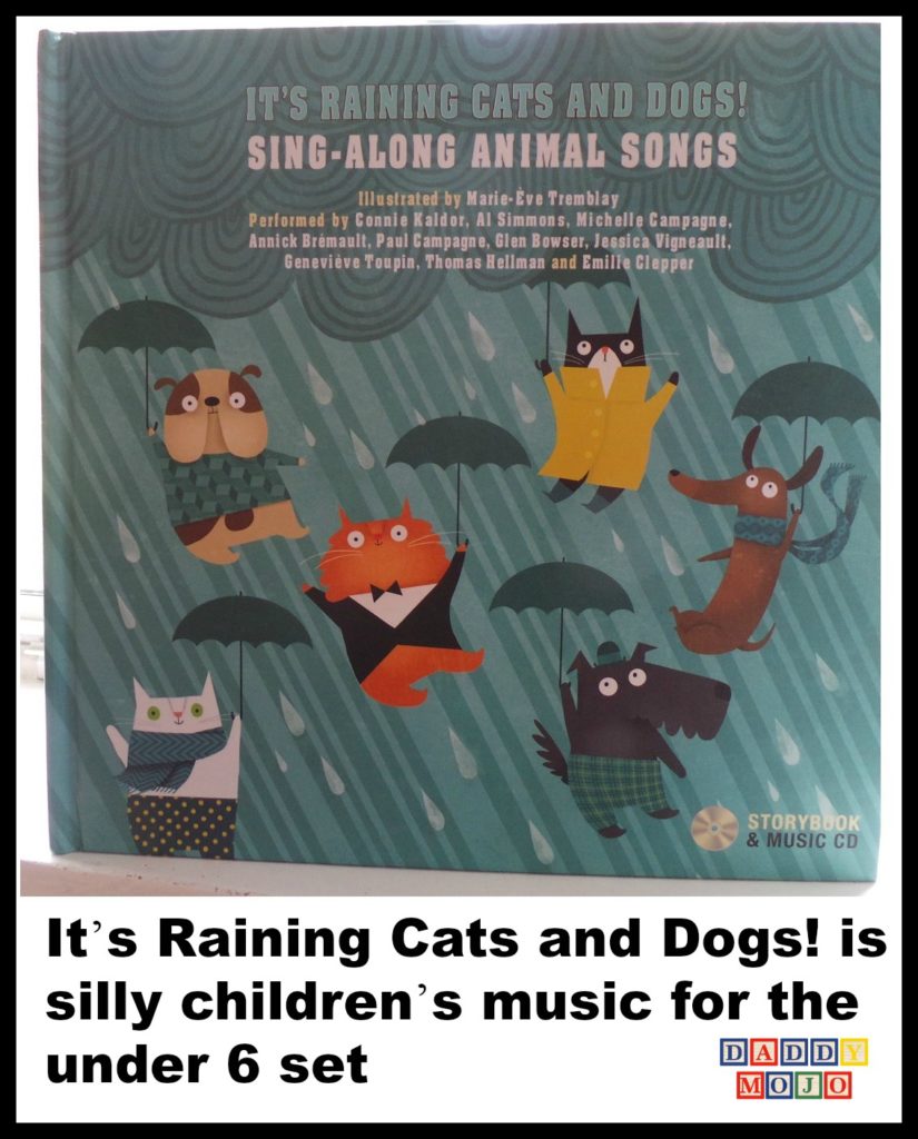 Children’s music, it’s raining cats and dogs, kindie, songs, review,