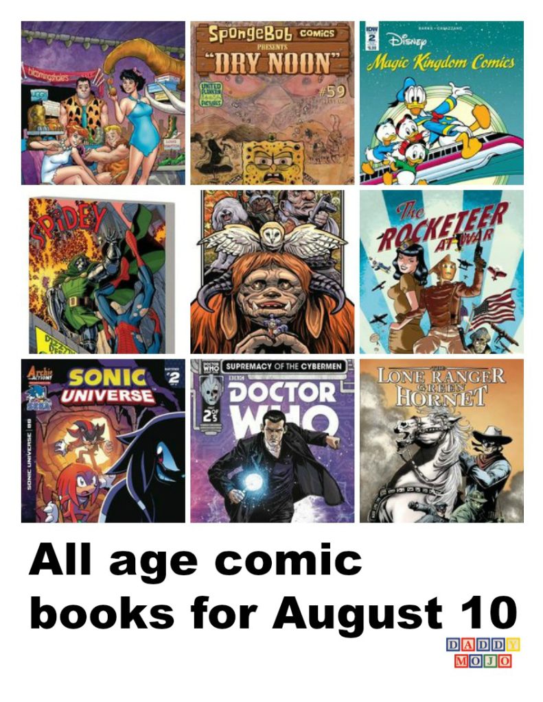 This week in all age comic books has lots of Doctor Who, a great Labyrinth celebration, Lumberjanes, Popeye, My Little Pony, Spidey and more. 