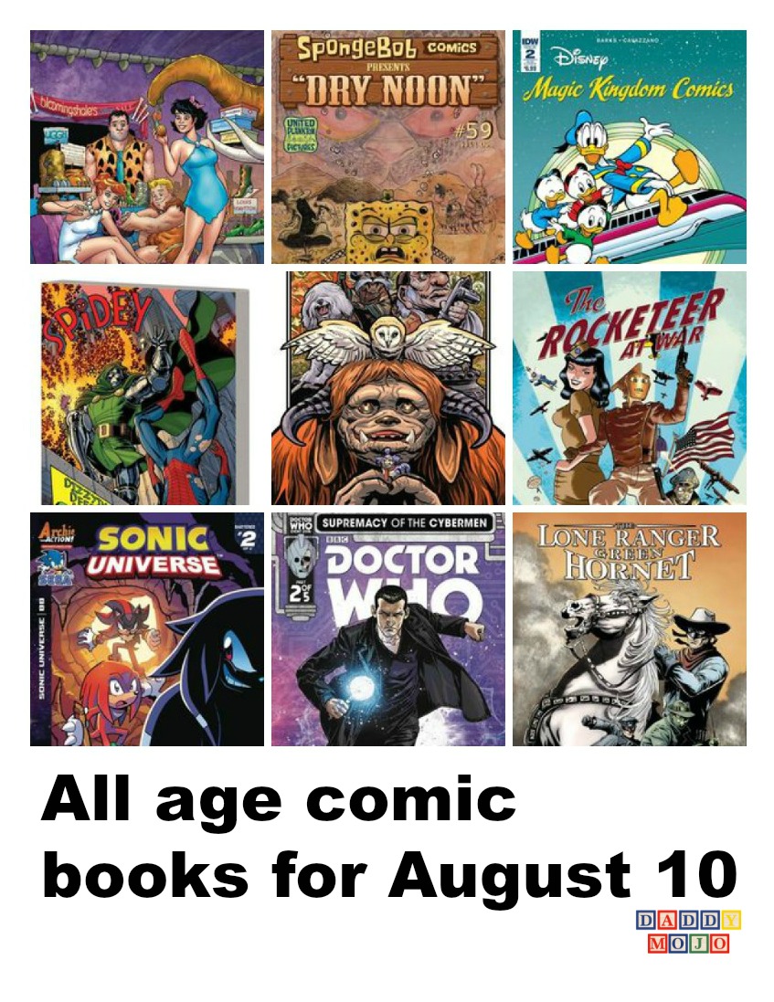 This week in all age comic books has lots of Doctor Who, a great Labyrinth celebration, Lumberjanes, Popeye, My Little Pony, Spidey and more.