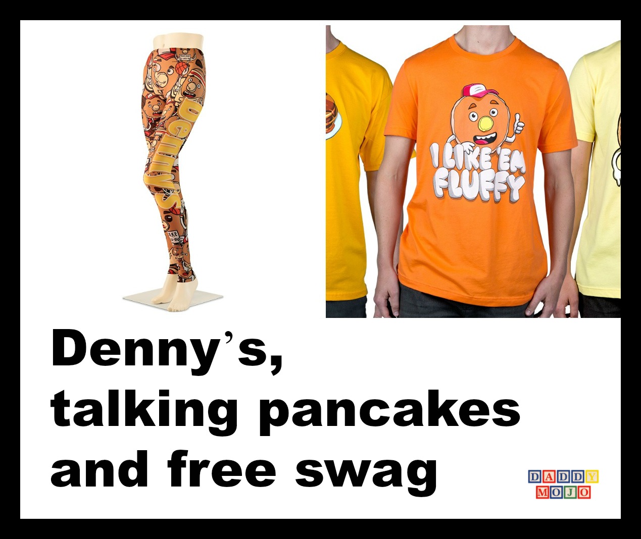 Denny’s, talking Pancake and free swag