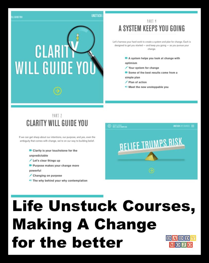 Life Unstuck, online course, self help. Clean, help, pattern, work, risk, Unstuck