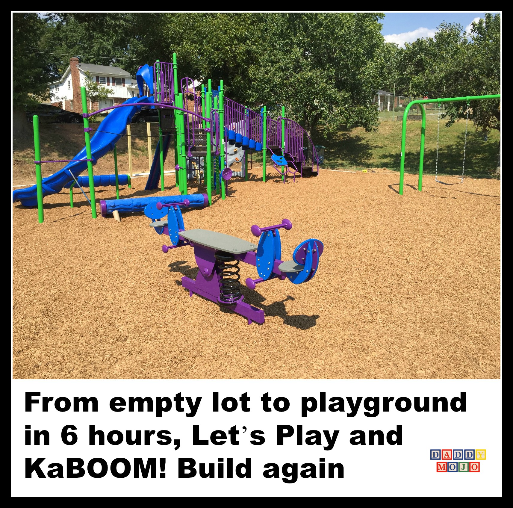 Playground, East Point, KaBOOM!, Let’s Play, play, rock wall, construction, family, neighborhood.