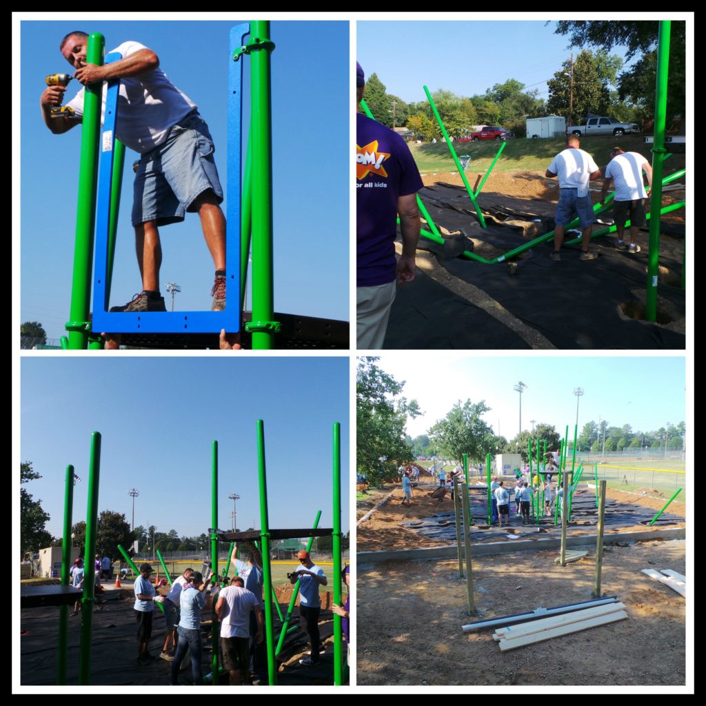 Playground, East Point, KaBOOM!, Let’s Play, play, rock wall, construction, family, neighborhood. 