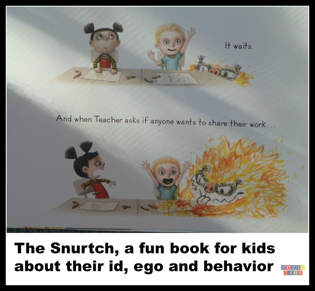 The snurtch, book, kids, children, imaginary character,