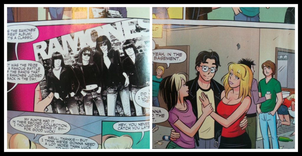 The archies meet ramones, the archies meet the ramones, the ramones, the archies, comic book, band, riverdale.