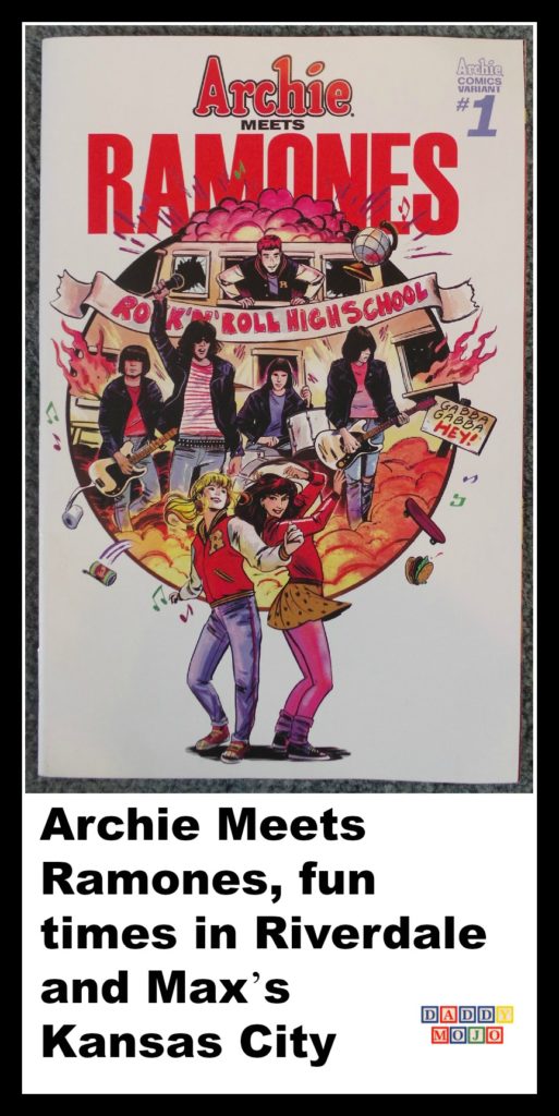 The archies meet ramones, the archies meet the ramones, the ramones, the archies, comic book, band, riverdale.