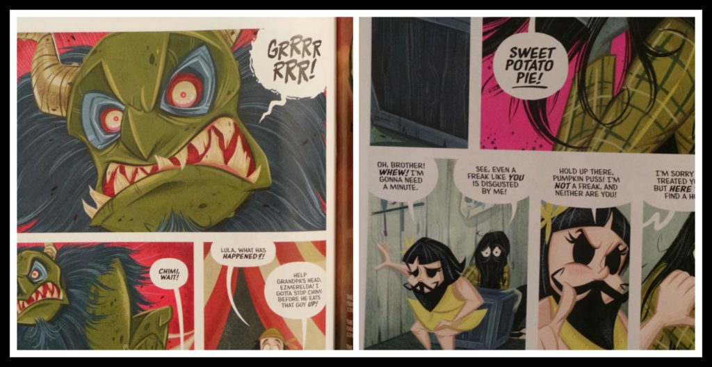 Chimichanga, lulu, eric powell, creature, monster, freak, Stephanie buscema