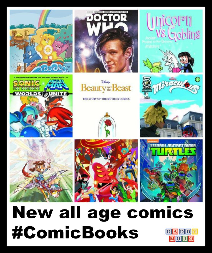  Dc superhero girls, care bears, beauty and the beast, mega princess, doctor who, sonic, mega man, TMNT, Spidey, all age comics, comic books, Disney Frozen, 