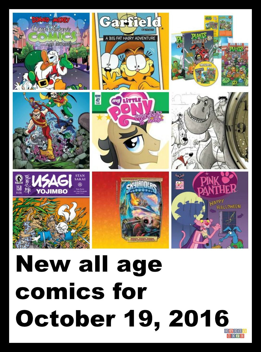 All age comics, comic books, graphic novels, pink panther, herobear and the kid, mad magazine, Godzilla, king kong, Garfield, invader zim