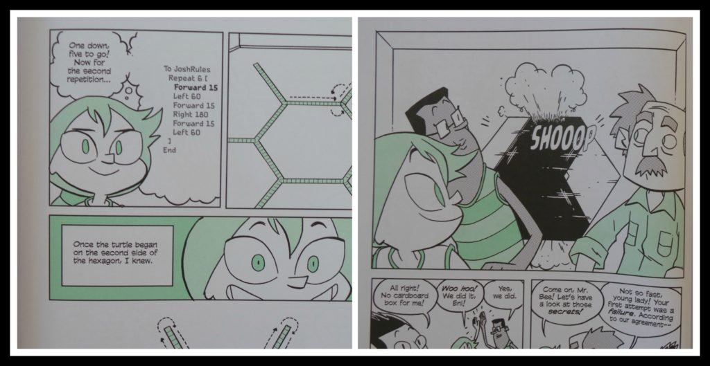 Josh, Professor Bee, Hopper,   Eni, Secret Coders, secret coders: paths & portals, gene luen yang, mike holmes, graphic novel