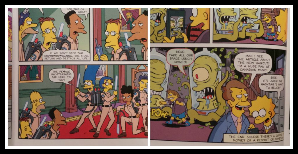 The Simpsons, Simpsons illustrated, Treehouse of Horror, comic books, Halloween