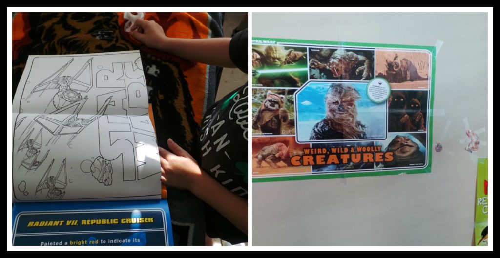 Star wars, creatures ships & droids, poster a page, children, star wars coloring book, Star wars creatures ships & droids. 