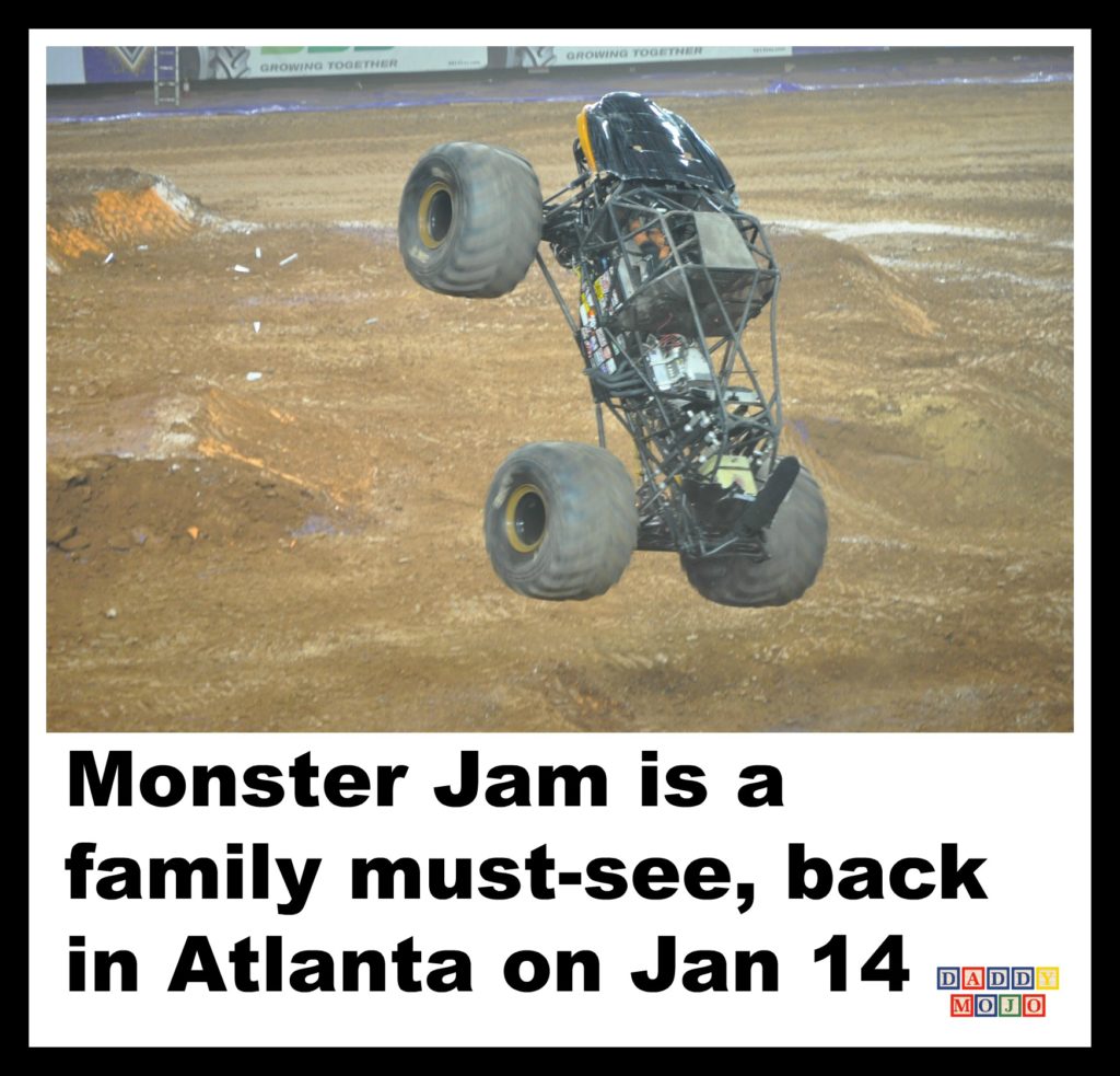 Monster jam, Georgia dome, pit party, trucks, family friendly, Atlanta