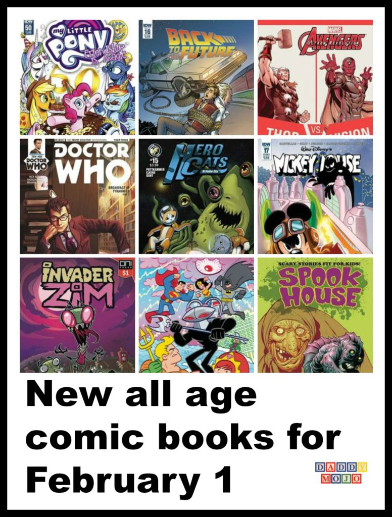 My little Pony, all age comic books, hero cats, Donald duck, mickey mouse, comic books, invader zim, 