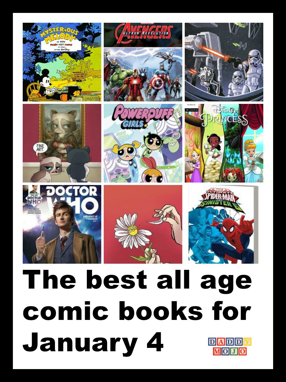 Doctor who, all age comic books, little golden books, stormtrooper, star wars, spider-man, marvel universe, mickey mouse, mikey, mysterious melody