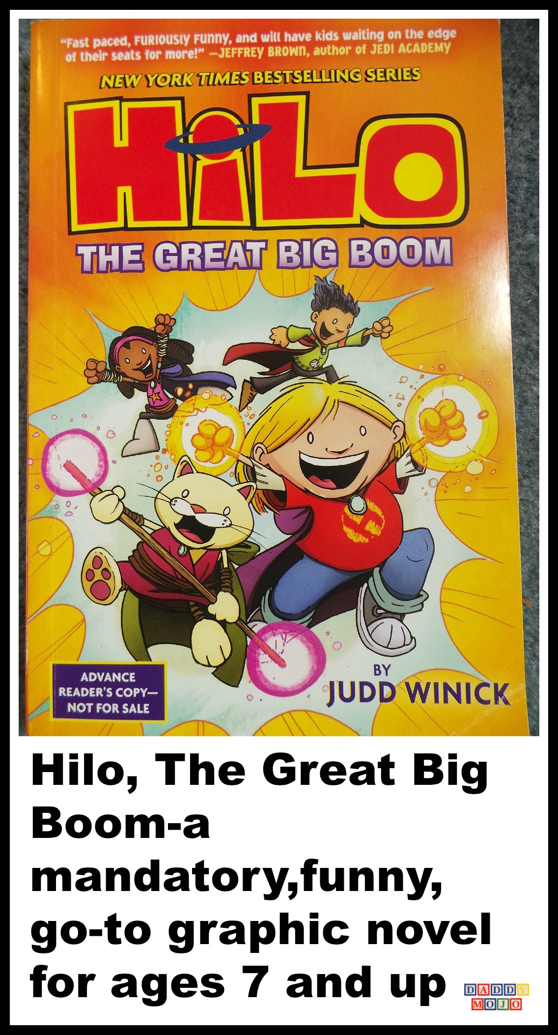 Hilo, hilo the great big boom, graphic novels, kid lit, book, the great big boom