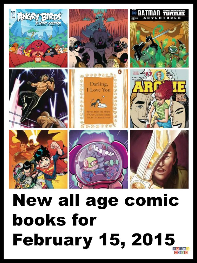 WWE, super sons, dc comics, mutts, Patrick mcdonnell, skull island, new all age comic books, batman teenage mutant ninja turtles adventures, archie, archie comics, comic books