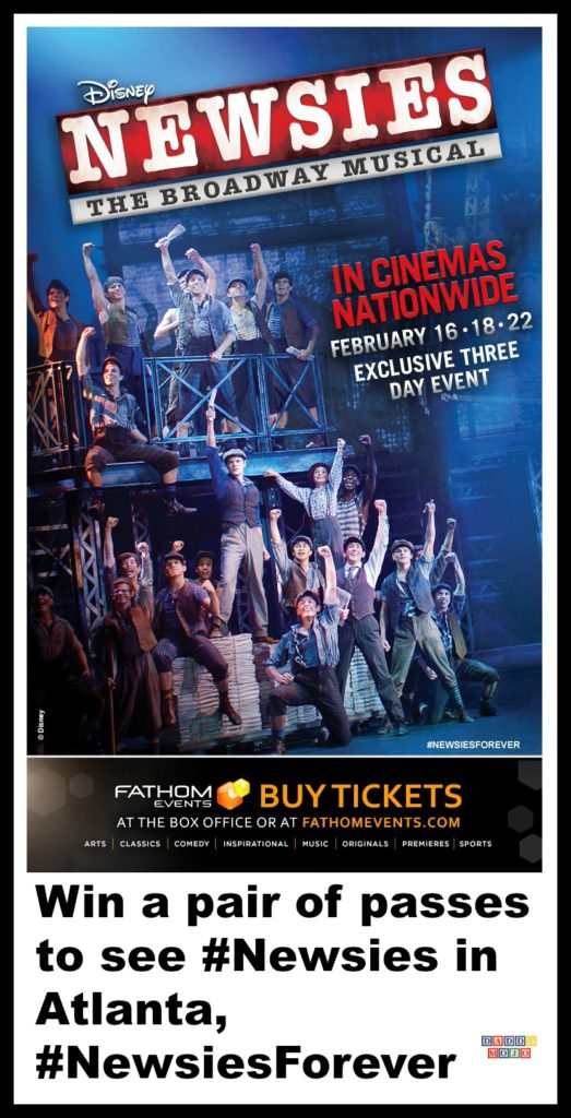 Newsies, Atlanta, film, Disney, Broadway