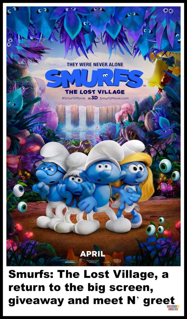 Smurfs, smurfs the lost village, Atlanta Film Festival, Atlanta, giveaway