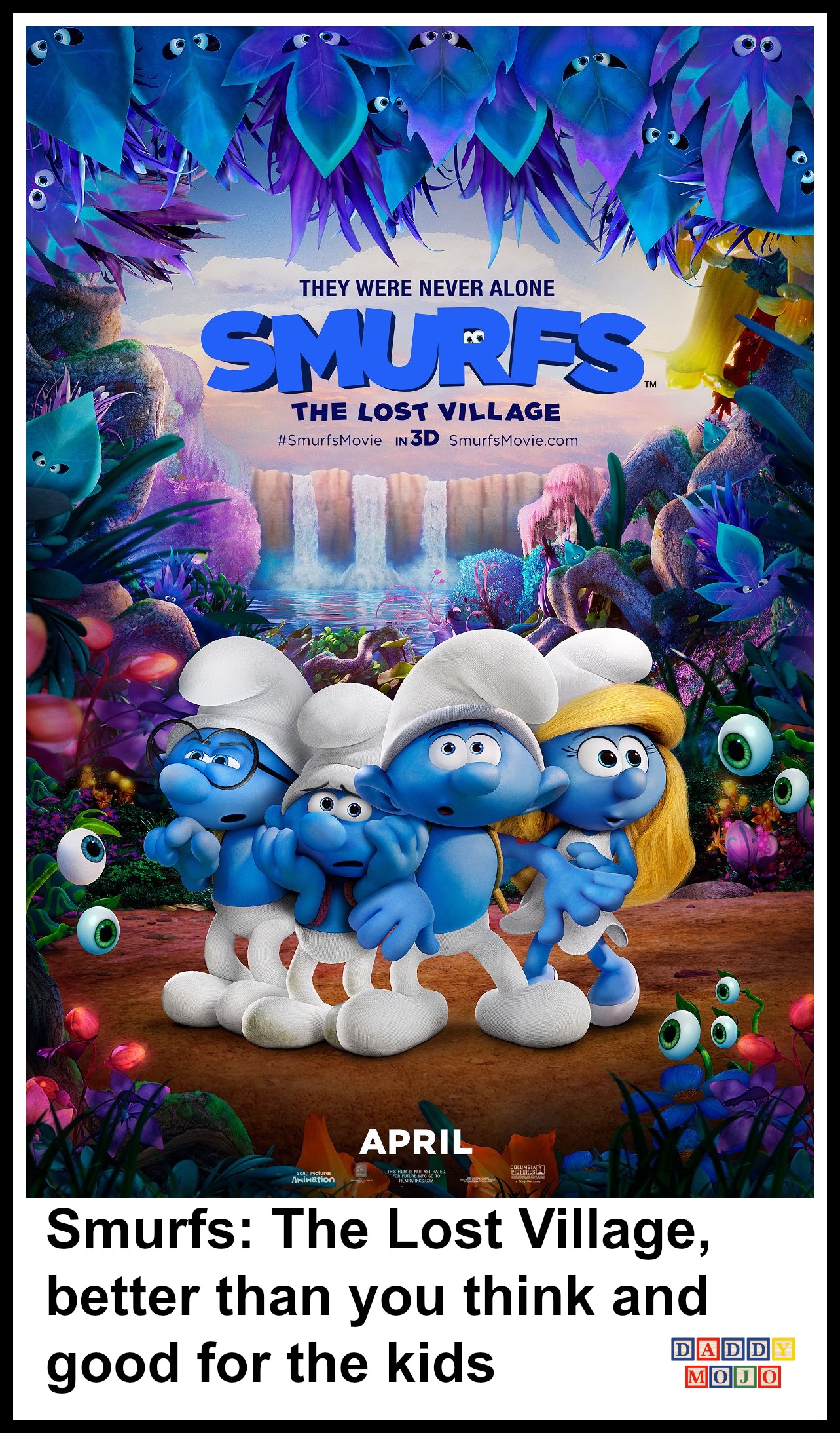 Smurfs the lost village, smurfs, family entertainment. Kids, animation, smurfette