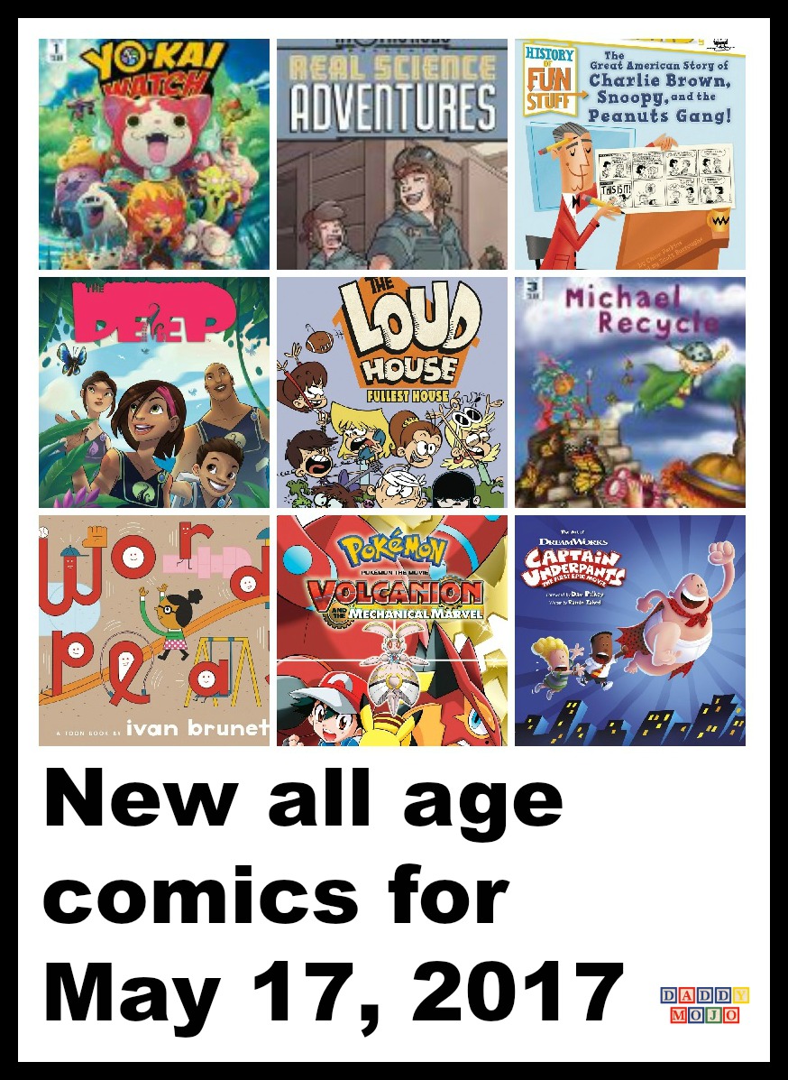 Yo kai watch, all age comics, comic books, Michael recycle, star wars, star wars prequel trilogy, the loud house, peanuts, Charlie brown, snoopy,