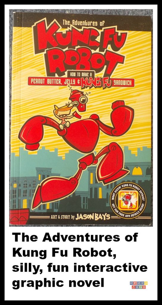 Kung fu robot, graphic novel, how to make a peanut butter jelly & kung fu sandwich, interactive