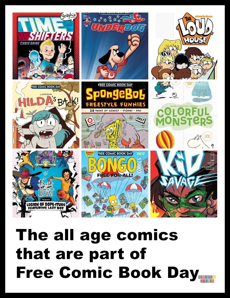 The all age comics that are part of Free Comic Book Day