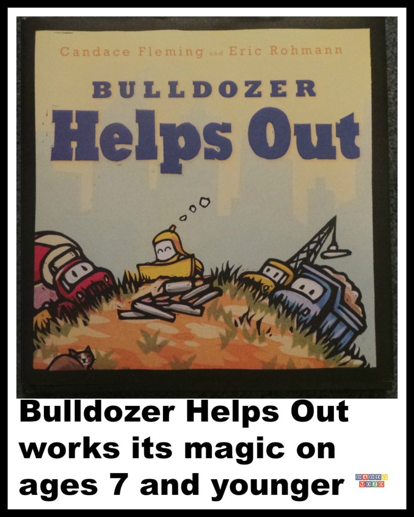 Bulldozer, bulldozer helps out, Candace fleming, eric rohmann, young reader, construction book