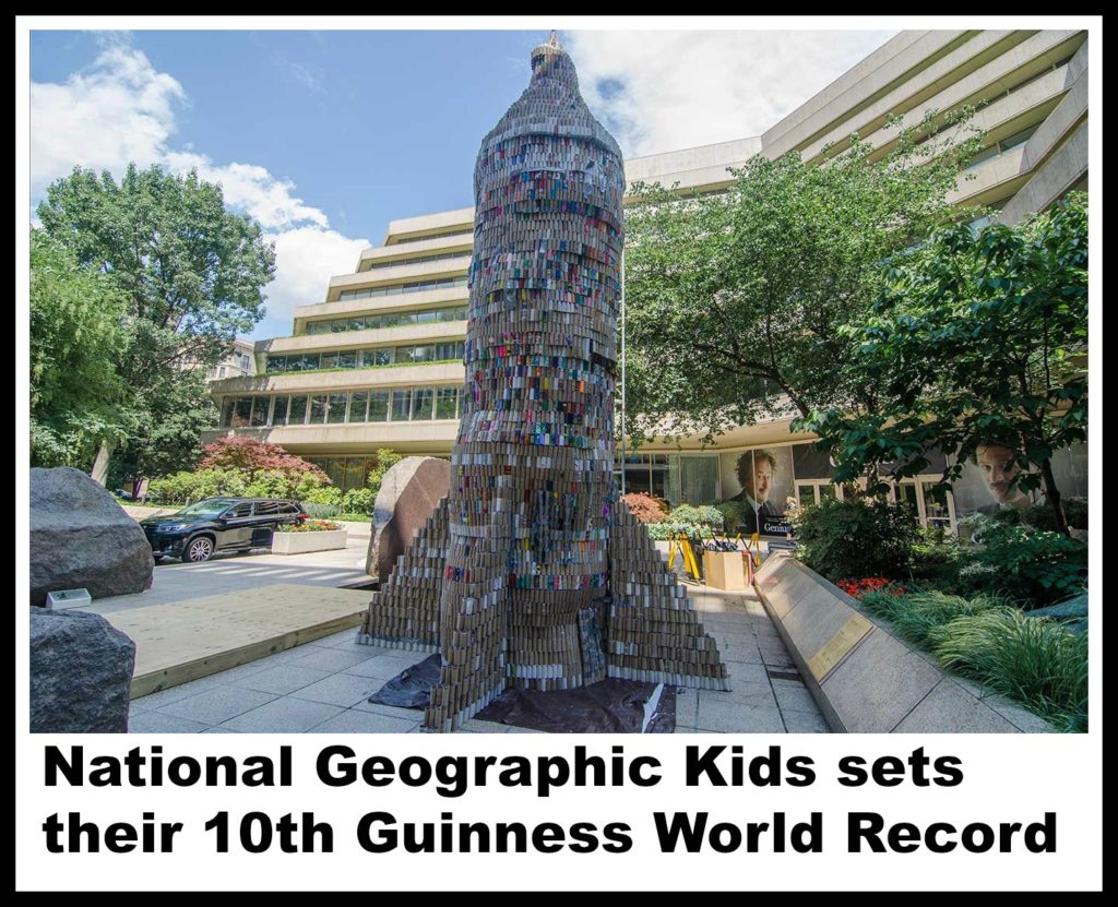 Photo credit: Hilary Andrews National geographic kids, Guinness world record, toilet paper rolls, worlds largest toilet paper roll sculpture, jimmy coggins